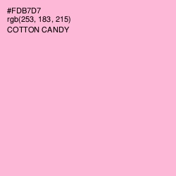 #FDB7D7 - Cotton Candy Color Image