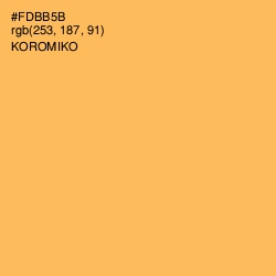 #FDBB5B - Koromiko Color Image