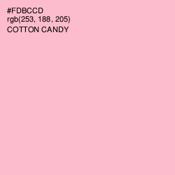 #FDBCCD - Cotton Candy Color Image