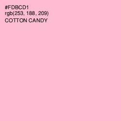 #FDBCD1 - Cotton Candy Color Image