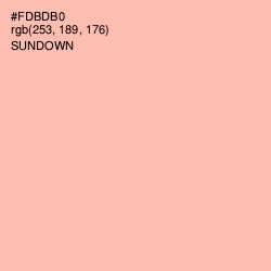 #FDBDB0 - Sundown Color Image