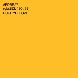 #FDBE27 - Fuel Yellow Color Image