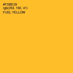 #FDBE29 - Fuel Yellow Color Image