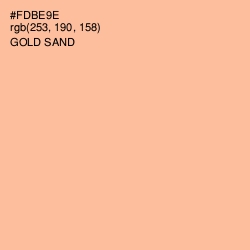 #FDBE9E - Gold Sand Color Image