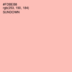 #FDBEB8 - Sundown Color Image