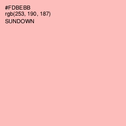 #FDBEBB - Sundown Color Image