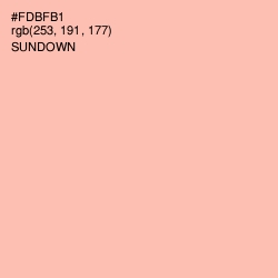 #FDBFB1 - Sundown Color Image