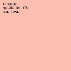 #FDBFB2 - Sundown Color Image