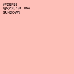 #FDBFB8 - Sundown Color Image