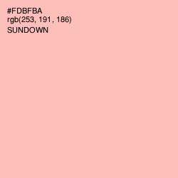 #FDBFBA - Sundown Color Image