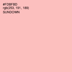 #FDBFBD - Sundown Color Image