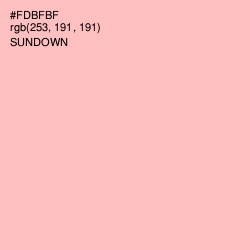 #FDBFBF - Sundown Color Image