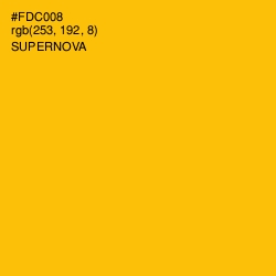 #FDC008 - Supernova Color Image