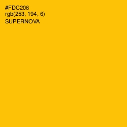 #FDC206 - Supernova Color Image