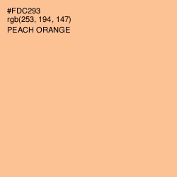 #FDC293 - Peach Orange Color Image