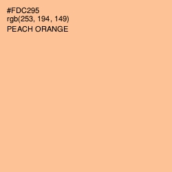 #FDC295 - Peach Orange Color Image