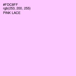 #FDC8FF - Pink Lace Color Image