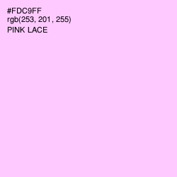 #FDC9FF - Pink Lace Color Image
