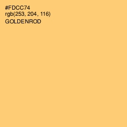 #FDCC74 - Goldenrod Color Image