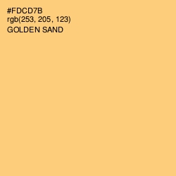 #FDCD7B - Golden Sand Color Image