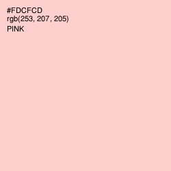 #FDCFCD - Pink Color Image
