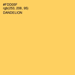 #FDD05F - Dandelion Color Image