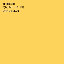 #FDD35B - Dandelion Color Image