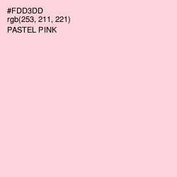 #FDD3DD - Pastel Pink Color Image