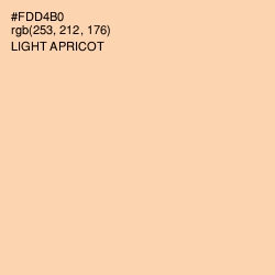 #FDD4B0 - Light Apricot Color Image