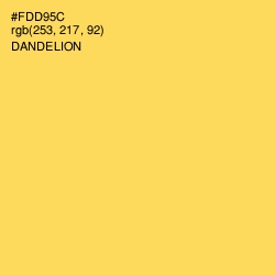 #FDD95C - Dandelion Color Image