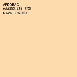 #FDDBAC - Navajo White Color Image