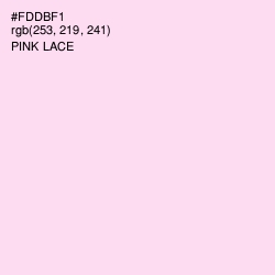 #FDDBF1 - Pink Lace Color Image