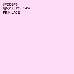 #FDDBF5 - Pink Lace Color Image