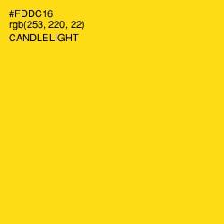 #FDDC16 - Candlelight Color Image