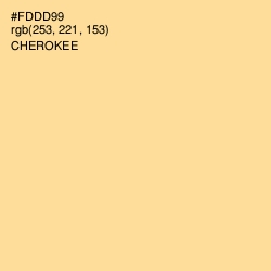 #FDDD99 - Cherokee Color Image