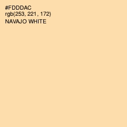 #FDDDAC - Navajo White Color Image