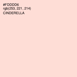 #FDDDD6 - Peach Schnapps Color Image
