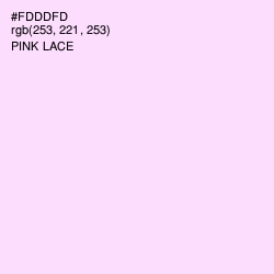 #FDDDFD - Pink Lace Color Image