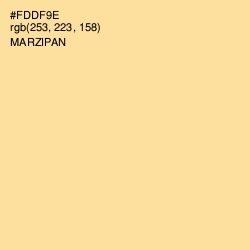 #FDDF9E - Marzipan Color Image