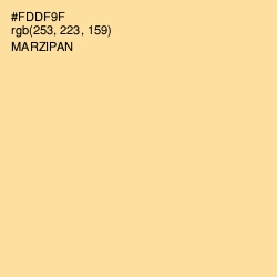 #FDDF9F - Marzipan Color Image