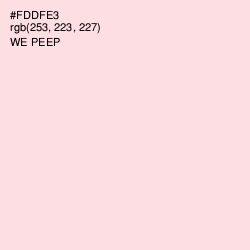 #FDDFE3 - We Peep Color Image