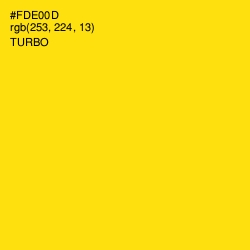 #FDE00D - Turbo Color Image