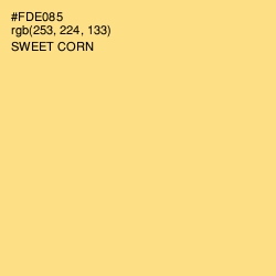 #FDE085 - Sweet Corn Color Image