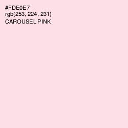 #FDE0E7 - Carousel Pink Color Image