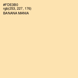 #FDE3B0 - Banana Mania Color Image