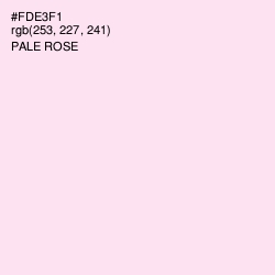 #FDE3F1 - Pale Rose Color Image