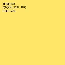 #FDE668 - Festival Color Image