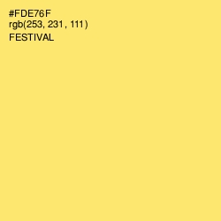 #FDE76F - Festival Color Image