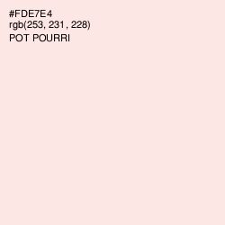 #FDE7E4 - Pot Pourri Color Image