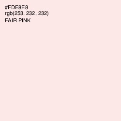 #FDE8E8 - Fair Pink Color Image